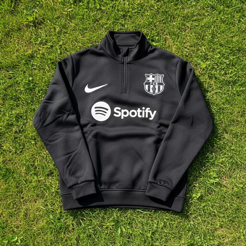 دورس نیم زیپ مدل بارسلونا-مشکی