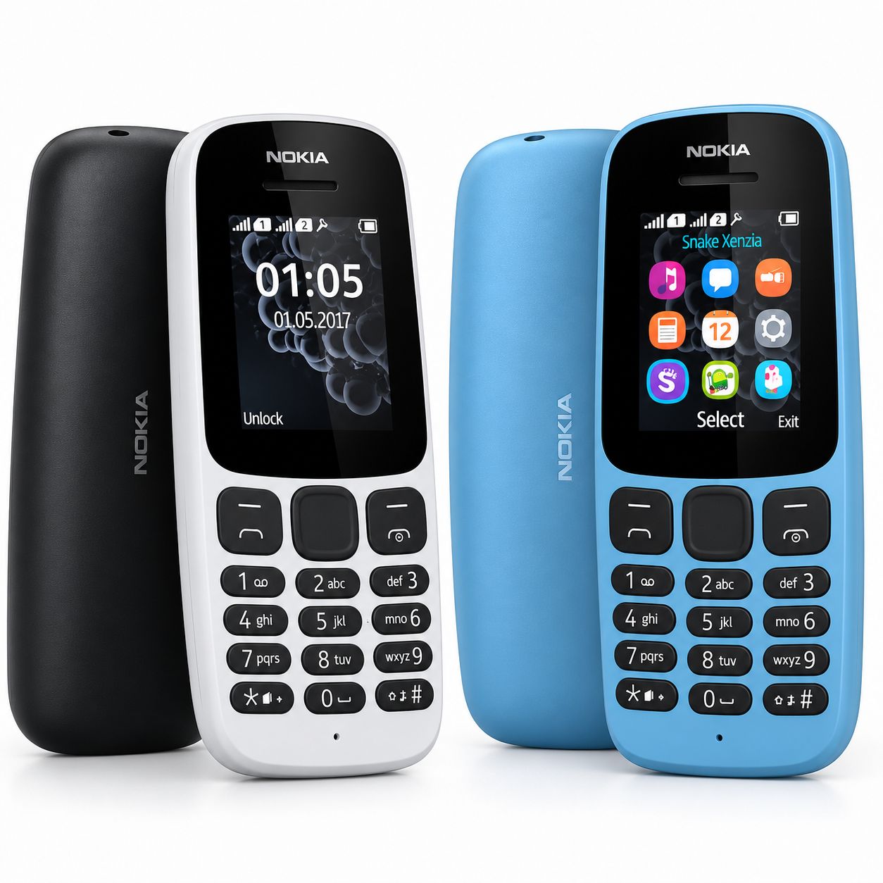 گوشی موبایل نوکیا مدل 105 (2017) دو سیم‌ کارت